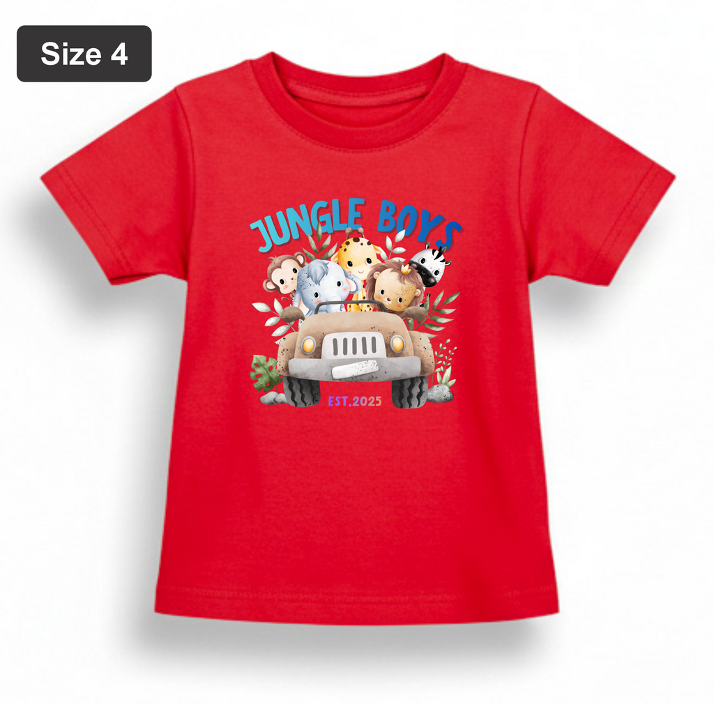 DTF Printed - Kids Unisex - T-Shirts with Beautiful 5 colors with 3 sizes