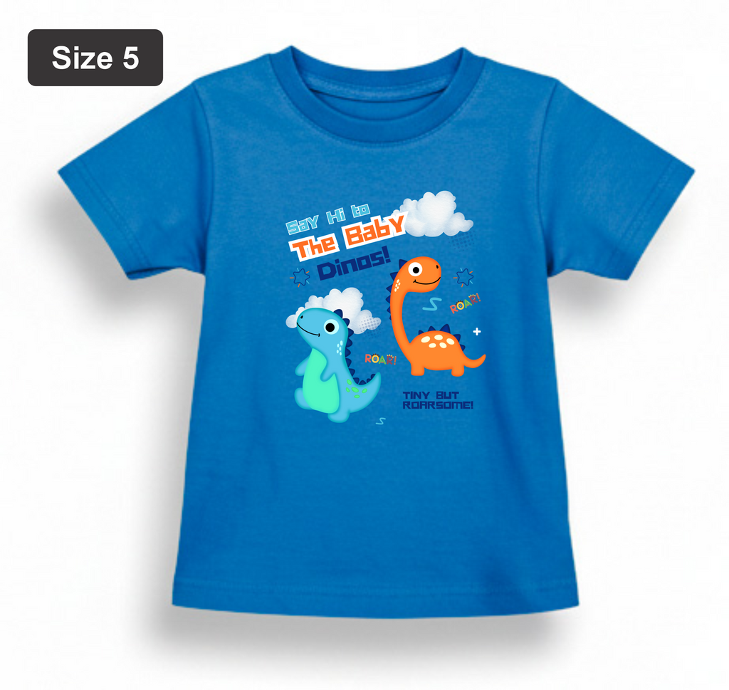 DTF Printed - Kids Unisex - T-Shirts with Beautiful 5 colors with 3 sizes