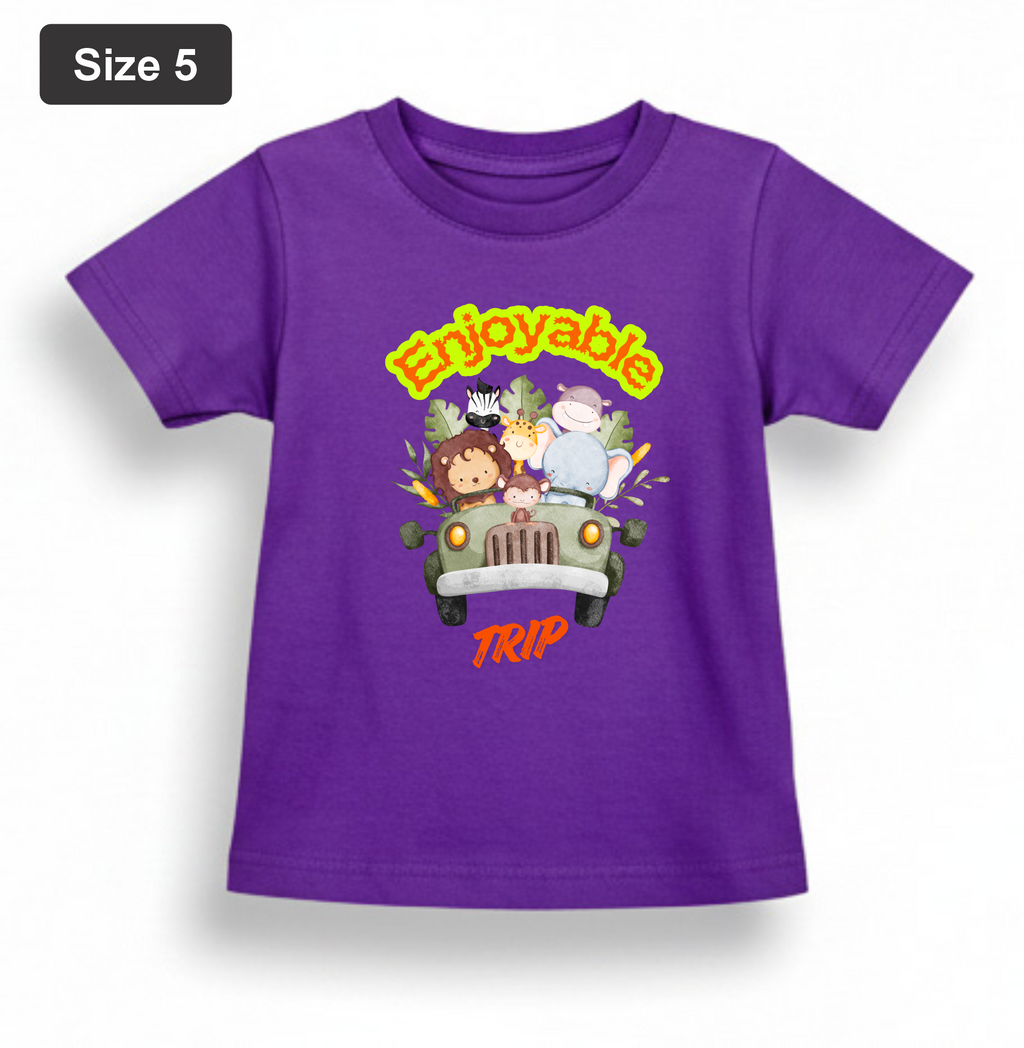 DTF Printed - Kids Unisex - T-Shirts with Beautiful 5 colors with 3 sizes
