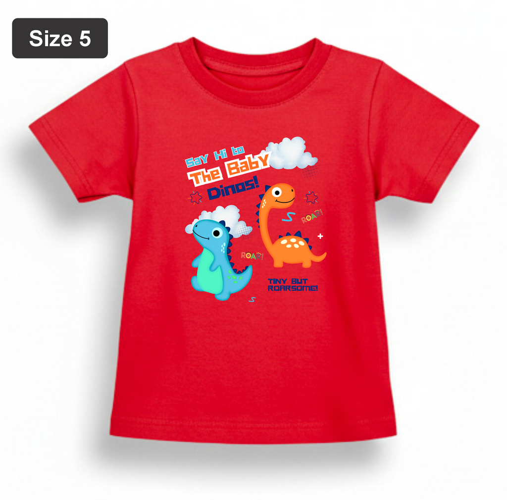 DTF Printed - Kids Unisex - T-Shirts with Beautiful 5 colors with 3 sizes