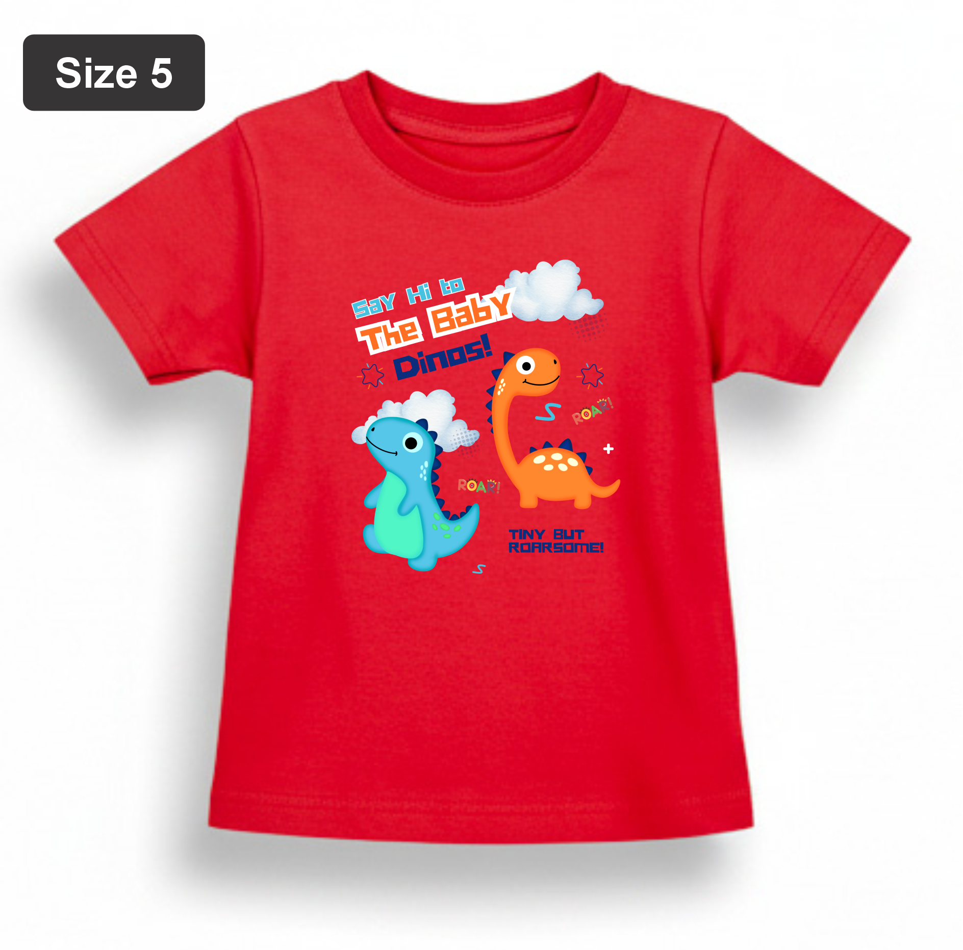 DTF Printed - Kids Unisex - T-Shirts with Beautiful 5 colors with 3 sizes