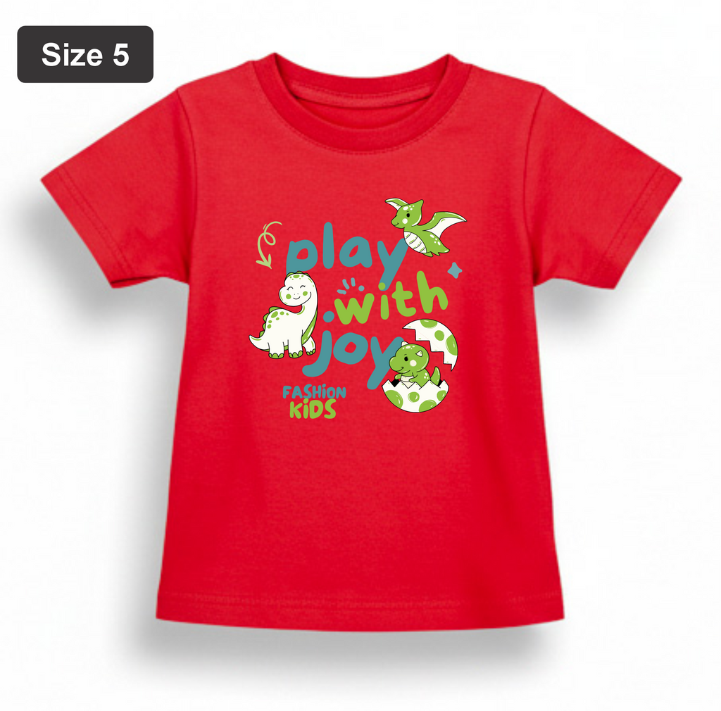 DTF Printed - Kids Unisex - T-Shirts with Beautiful 5 colors with 3 sizes