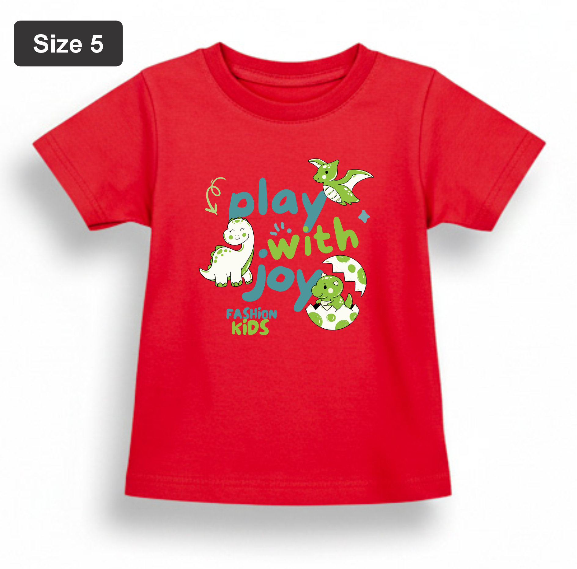 DTF Printed - Kids Unisex - T-Shirts with Beautiful 5 colors with 3 sizes