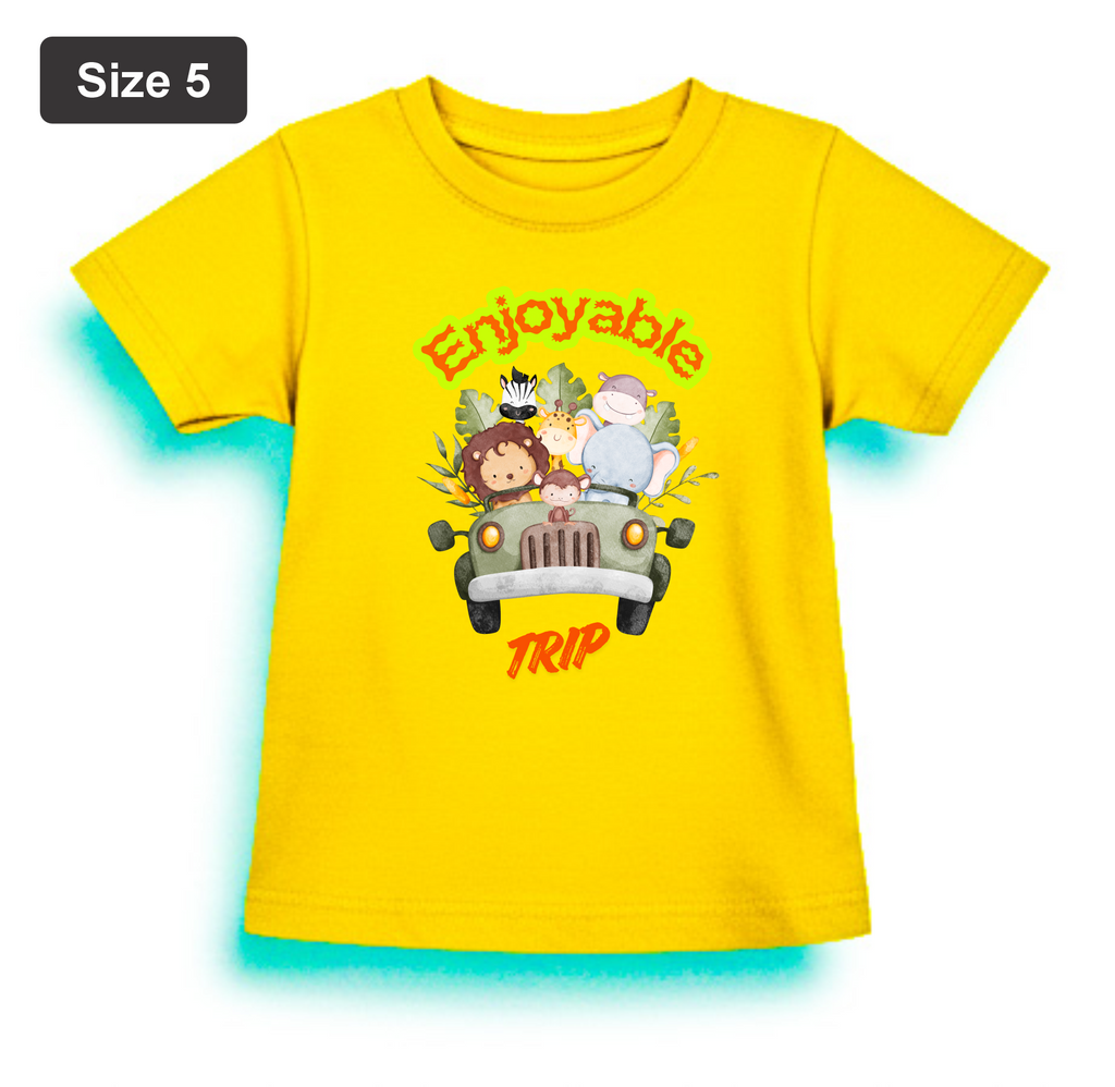 DTF Printed - Kids Unisex - T-Shirts with Beautiful 5 colors with 3 sizes