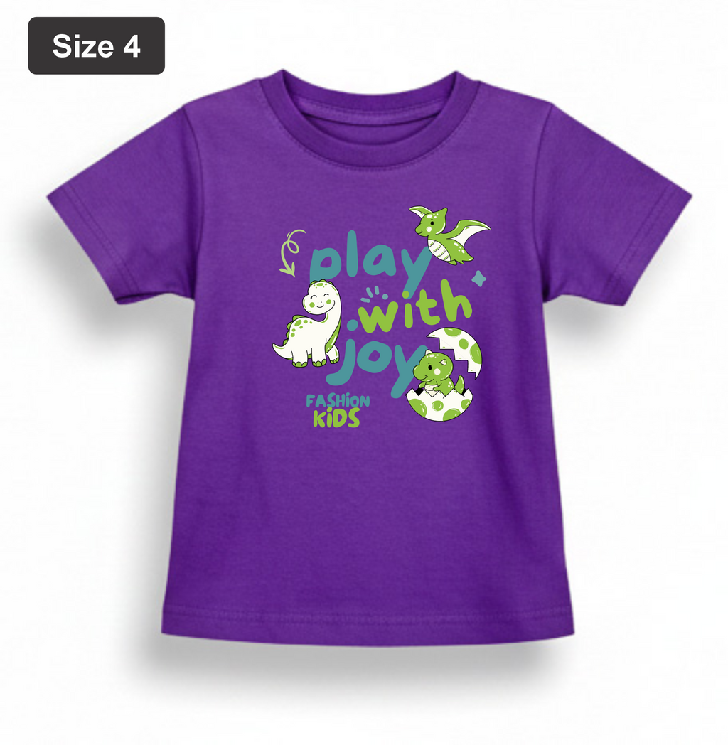DTF Printed - Kids Unisex - T-Shirts with Beautiful 5 colors with 3 sizes