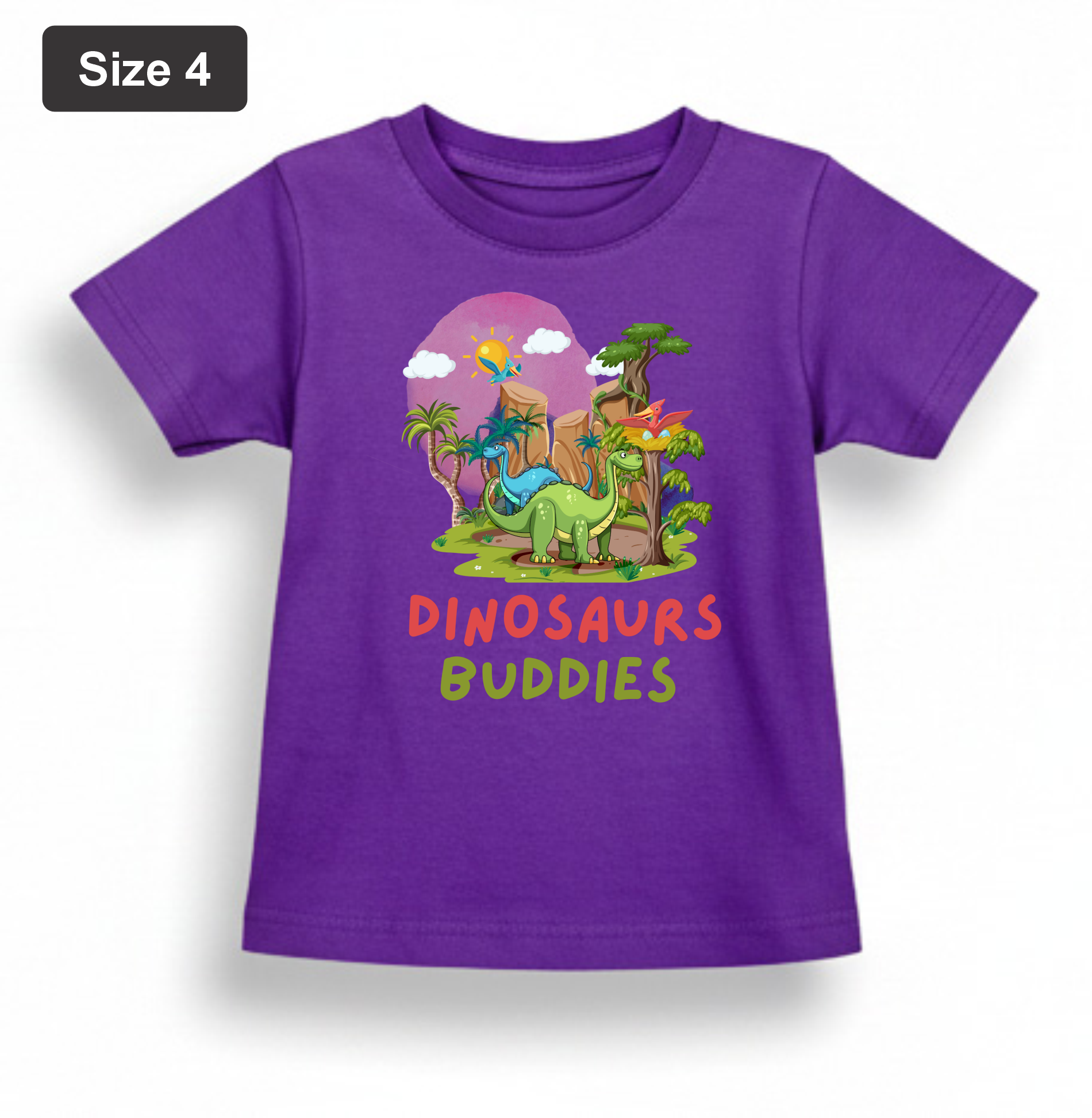 DTF Printed - Kids Unisex - T-Shirts with Beautiful 5 colors with 3 sizes